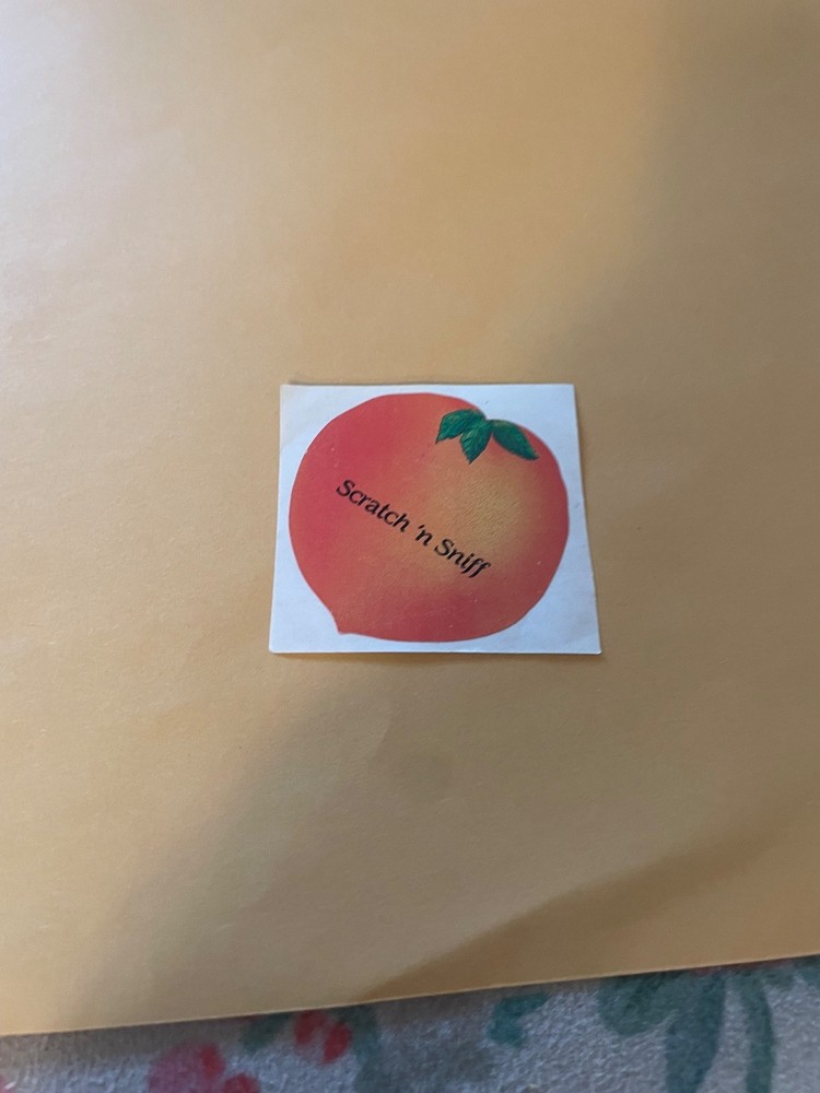 Vintage 1980s 3M Peach Sticker