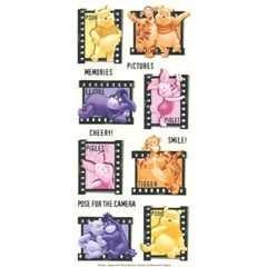 DISNEY Pooh Piglet Eeyore Tigger Smile Memories Filmstrip Sandylion Stickers