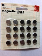 BasicGrey MET-359 Magnetic Discs/small magnets for crafting/presentations/.325”