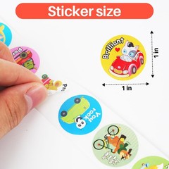 1000 Pieces Stickers for Kids,Cute Cartoon Animal Reward Stickers Suitable fo…