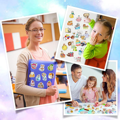 200 PCS Cute Animal Motivational Stickers for Water Bottles, Scrapbooks, Laptops