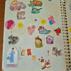 Vintage 1980s Sticker Album Book Puffy Scratch N Sniff Cabbage Patch Rainbow