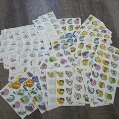 Large Lot Of Assorted Stickers Vintage Modern Scrapbooking Animals Smiley School