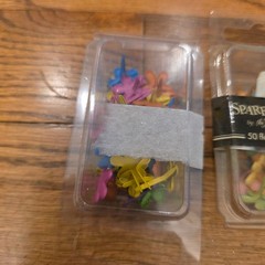 The Paper Studio Spare Parts Craft Brads Lot Flower Gemstone Heart Glitter Mixed