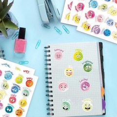 800Pcs Emotion Stickers for Kids, Classroom Rewards, DIY Labels