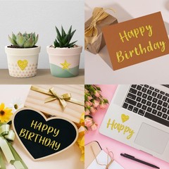 648 PCS Gold Sticker Letters,SelfAdhesive Glitter Number Stickers for Graduat…