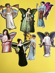 Fairies Pixies Fae Sticker Kit Scrapbooking Junk Journal Kit Planner Collage