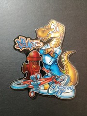 Vintage No Rules Biking Sports Prism Vending Sticker VSI 2003 Kickin It