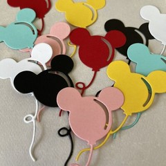 MICKEY MOUSE BALLOON die cuts scrapbooking Embellishments for card making Craft