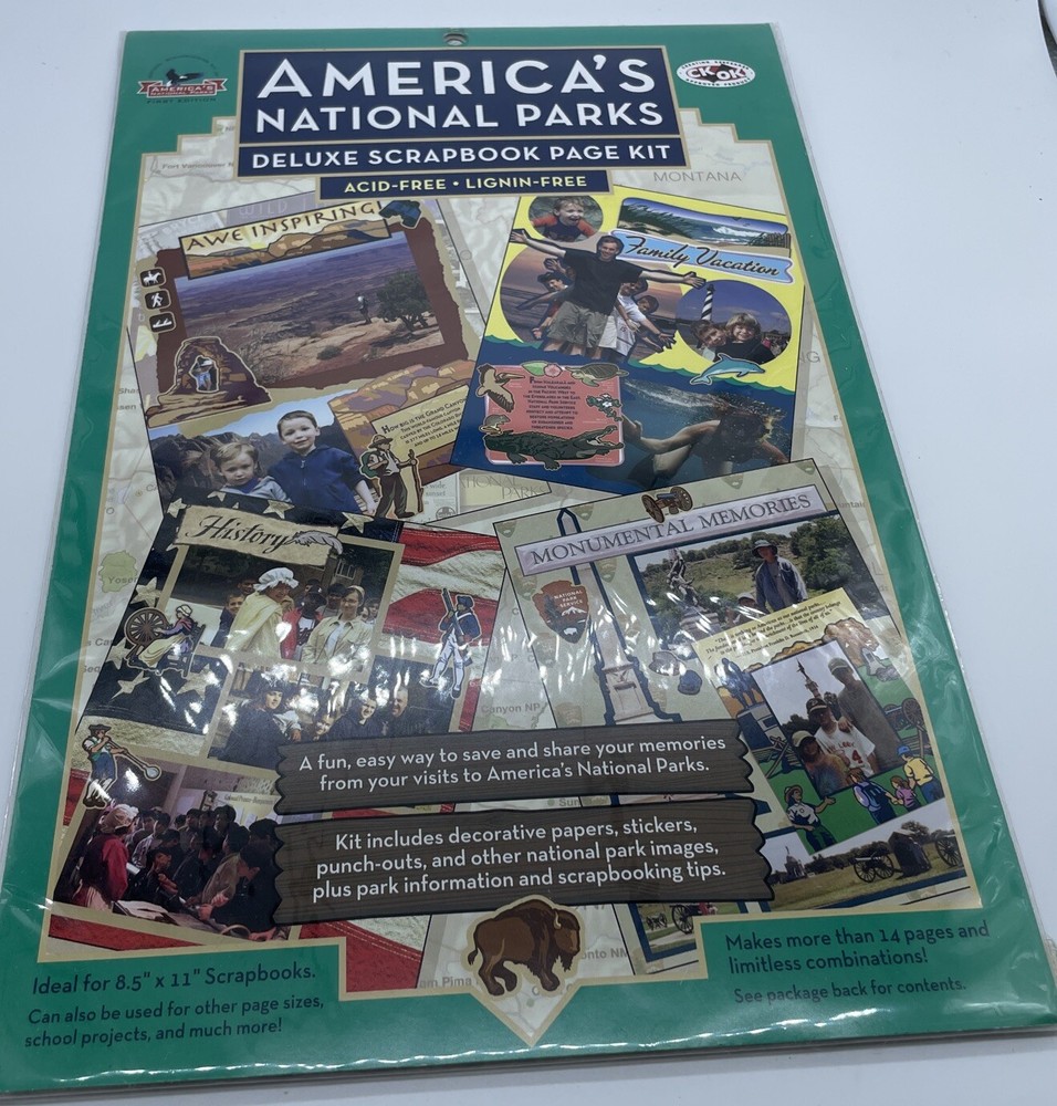 Creating Keepsakes 2004 America’s National Parks Deluxe Scrapbook Page Kit USA