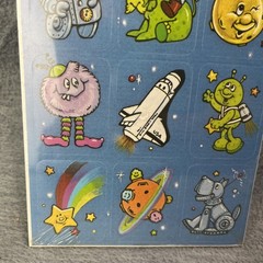Vintage Space Alien Moon Eureka Retro Teacher Stickers Class Reward