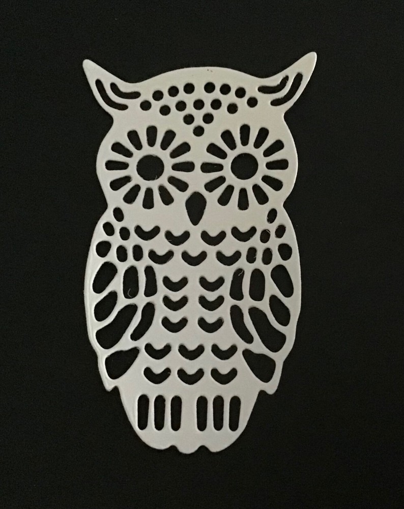 Owl die cut embellishments 3-1/4” x 2” 6 pieces Choose color