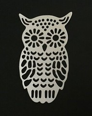 Owl die cut embellishments 3-1/4” x 2” 6 pieces Choose color