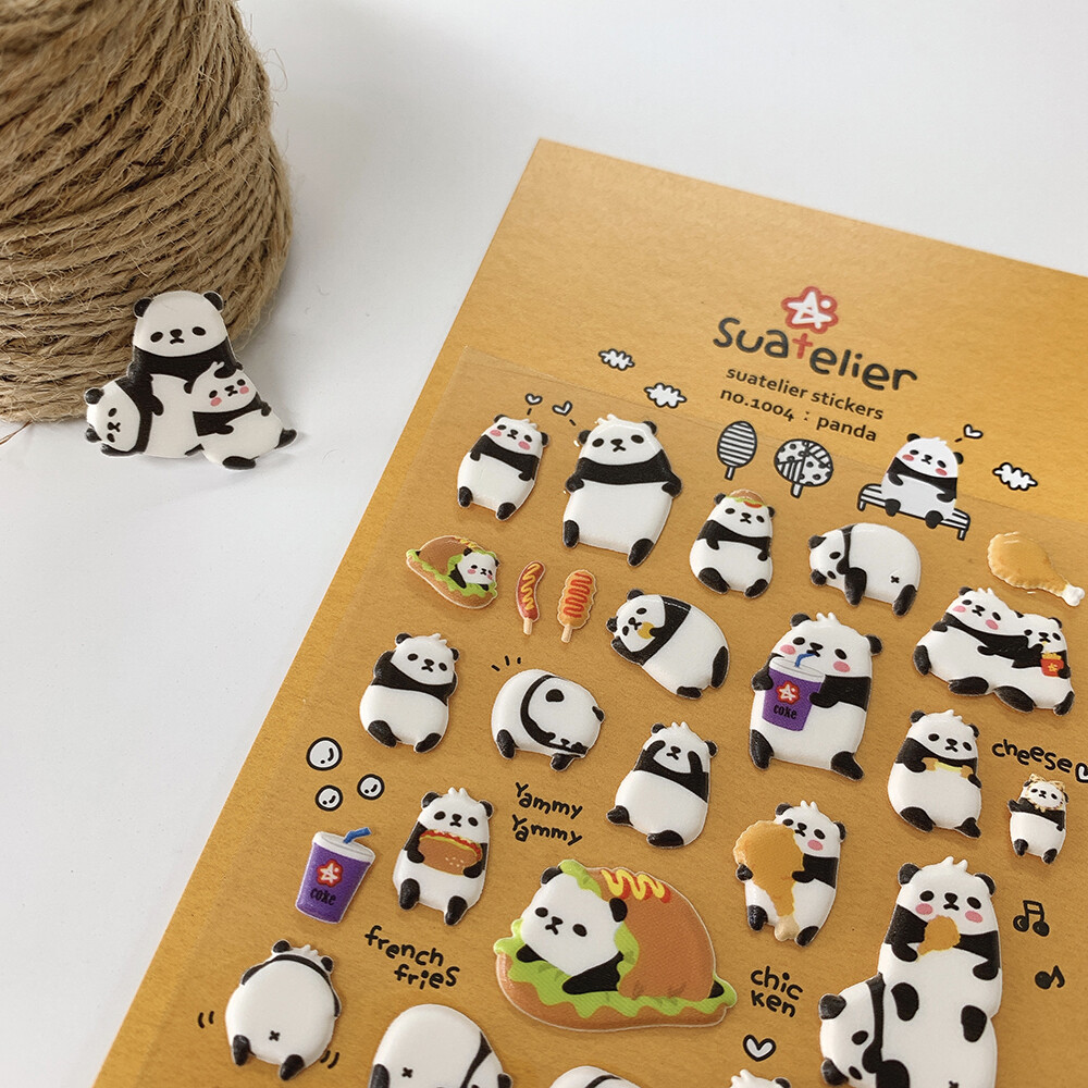 PANDA – Adorable scrapbooking sticker