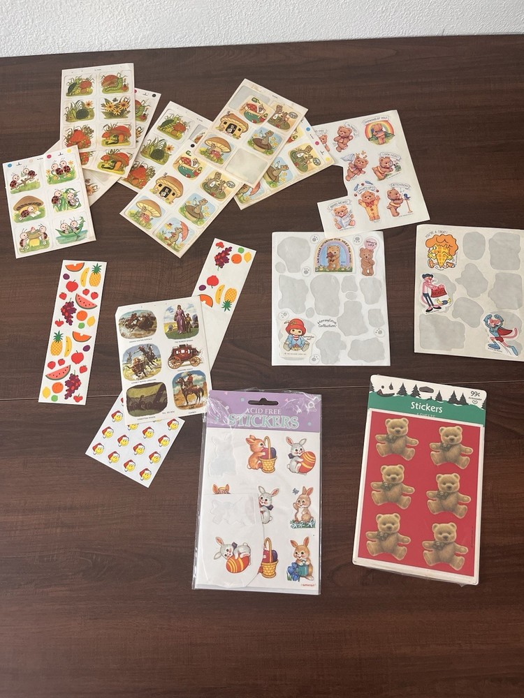 Brandywine Art ltd Vintage 1978 Stickers Farm Children Plus More Misc Stickers