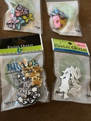 Eyelet Outlet Brads Lot of Animals NEW 6 packs Card Making Scrapbooking