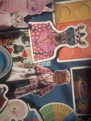 Colorful Aesthetic Sticker Lot Surreal Kawaii Pop Art Collage Scrapbook 50 Pcs
