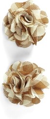 Jolee’s Boutique PLAID BURLAP FLOWERS 3D Stickers 3 pack 2 Pieces 6 total
