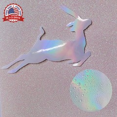 36 Sheets Holographic Sticker Paper Holographic Clear Vinyl Self Adhesive Waterp