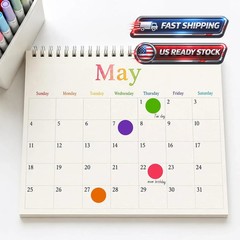 2800 PCS Colored Dot Stickers 1/2″ Color Round Circle 3/4 INCH, Multicolored