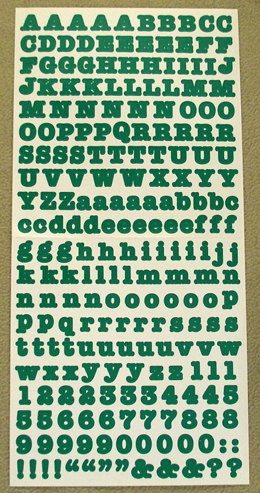 Creative Memories ABC/123 Bold Style Glossy Finish Stickers – You Choose