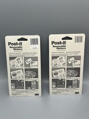 Lot Of 2 Vintage 1990 Post-It Removable Stickers ~ Mickey Mouse ~ New