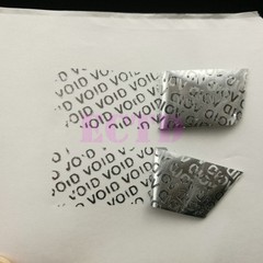 500 Security Label Seal Sticker Silver Black Tamper Evident VOID 1.57» x 0.78»