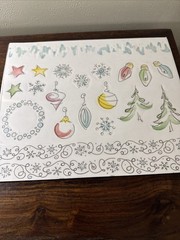 Creative Memories Done with One Holiday Glimmer Vellum 10×12 New