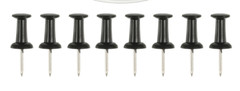 📌400 ALL BLACK📌 Push Pin Plastic Head Steel Point Thumb Tacks Pushpins 📌NEW📌