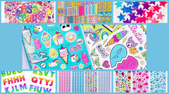 1699+ Lot of Scrapbooking Stickers Assorted Brands Mixed Themed Card Making DIY