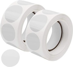 1000 Pcs Clear Retail Package Seals 1 Inch Round Circle Wafer Seal Sticker