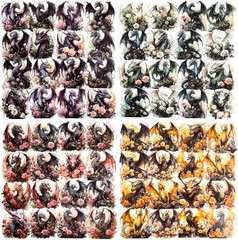 48 Pcs Large Vintage Hot Stamping Butterfly Stickers – Self Adhesive Hardcard Bu
