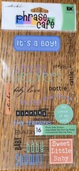 Sticko Phrase Cafe It’s A Boy Welcome Little One Special Delivery Love Scrapbook