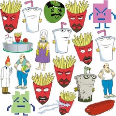 AQUA TEEN HUNGER FORCE CHARACTER DIE CUT VINYL 50 CT STICKER PACKS