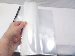 Large Reusable Scrapbook Sticker Storage spiral 50 clear sheets 2 compartment