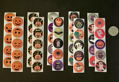 50 HALLOWEEN STICKERS TRICK OR TREAT STICKERS HALLOWEEN REWARD STICKERS FAVORS