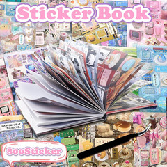800Pcs Cute Scrapbook Stickers Travel Japanese Sticker Book for Adult Kawaii