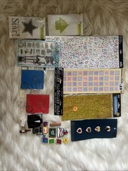 Teacher Classroom Scrapbook Craft Lot School Days Albums Stickers Buttons Dies