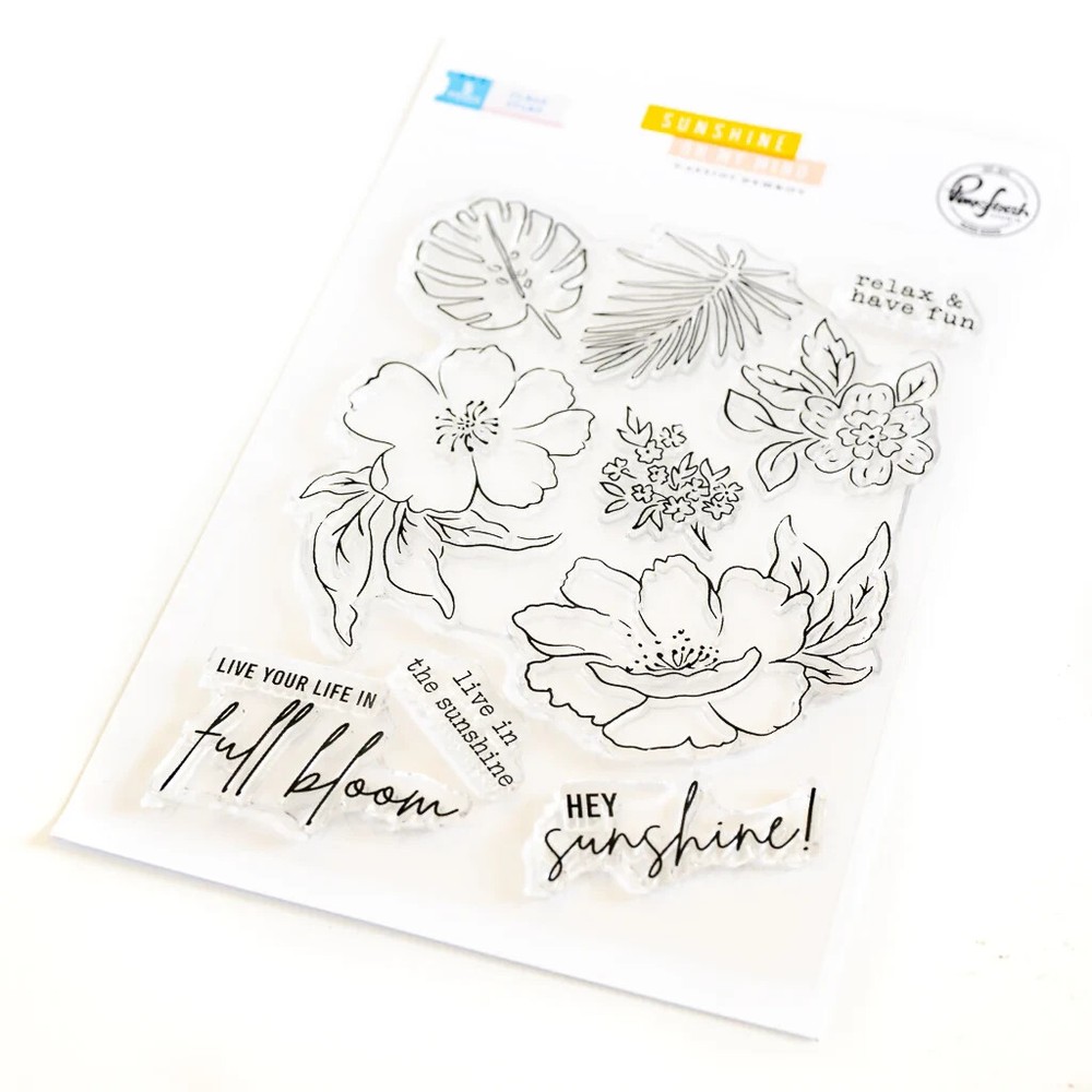 PINK FRESH – CLEAR ACRYLIC STAMPS – SUNSHINE ON MY MIND