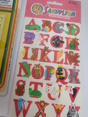 HUGE Vintage Sticker Lot & Sticker Book! St Patrick’s, Letters, Elmo, Sandylion