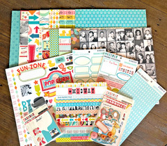October Afternoon Midway Scrapbook Kit 1 2012 Rare Vintage Carnival Lot (76)