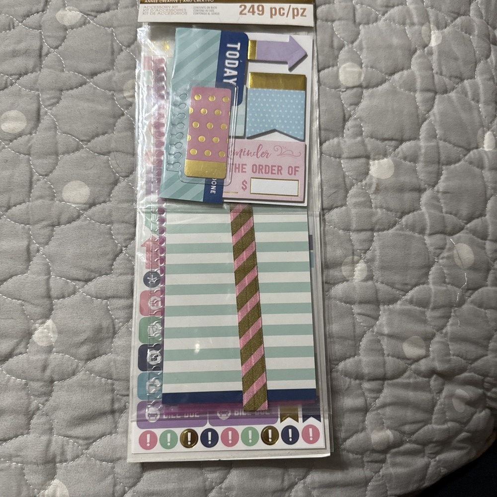 Recollections Creative Year BUDGET Planner Accessory Kit 516483 NEW! 249 pcs