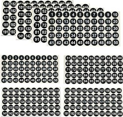 12 Sheets 1 to 200 Vinyl Number Stickers Consecutive Number Stickers 3 Sets