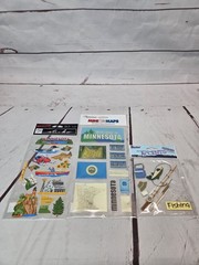 Minnesota Assorted Brands Sticker Lot 3-D Fishing, Epoxy Maps, Activities NEW