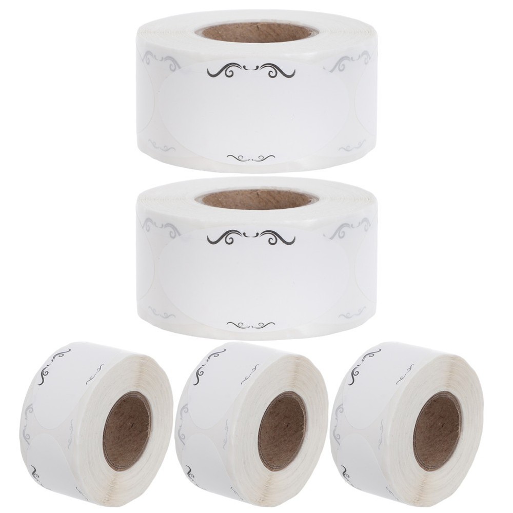Blank Writable Stickers on Roll White Self Adhesive Labels for Easy Note Taking