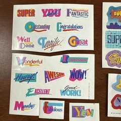 Vintage HALLMARK Brand LOT 85 STICKERS Vintage 80’s 1983 1984 1986 Htf Rare