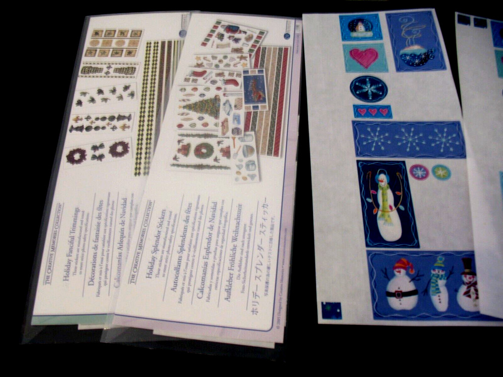 Lot of Stickers, Christmas, Cheer. Whimsy, Twinkle, Holly Days, Dazzle.