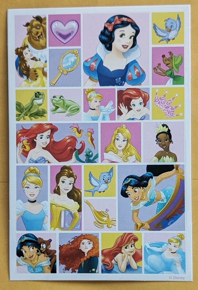 Disney, Princess Sticker Single Sheet