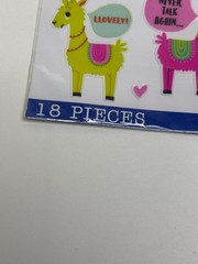 American Crafts Sticko Themed Stickers Sarcastic Llama 18 Pcs