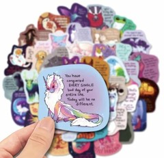 10pcs Inspirational Quotes Vinyl Decal Stickers. Scrapbooking Journaling